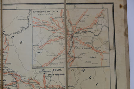 Carte routière vélocipédique de France