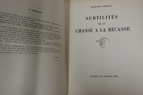 Subtilités de la chasse à la bécasse. Demole Edouard, Oberthür Joseph (Illustrations)