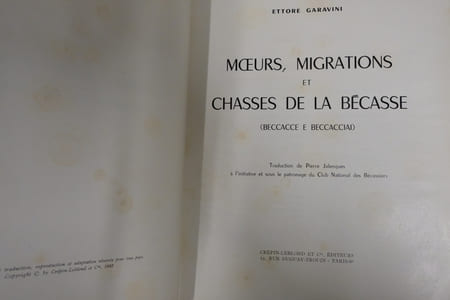 Moeurs, migrations et chasses de la bécasse ("Beccacce e beccacciai")