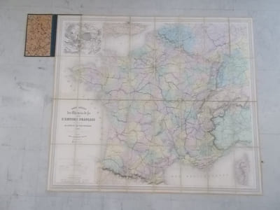 CARTE SPECIALE des CHEMINS DE FER de L'EMPIRE FRANCAIS. 1870.