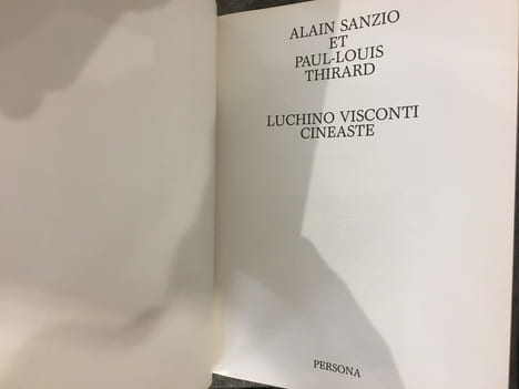 Luchino Visconti - cinéaste. Alain Sanzio - Paul-Louis Thirard