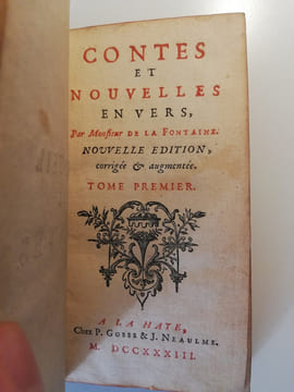 Contes et Nouvelles en vers. TOME I. LA FONTAINE