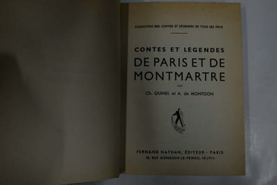 Contes et légendes de Paris et de Montmartre