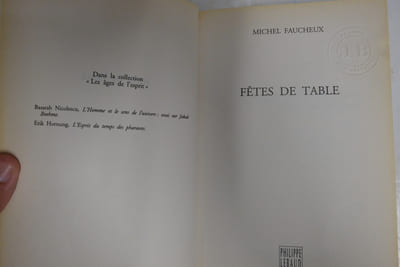 Fêtes de table