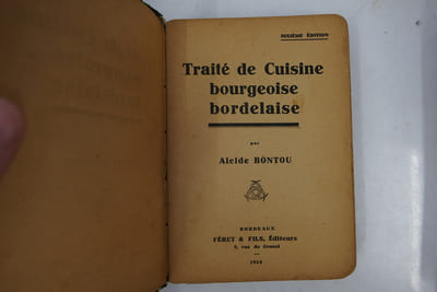 Traité de cuisine bourgeoise bordelaise