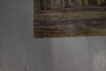Aquarelle réprésentant Braine ( Aisne ) / Mai 1917 / 29,5 x 24,5 cm. André Debergue