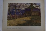Aquarelle réprésentant le Pont de Beauvoisin ( Savoie ) / 14 mars 1911 / 24,7 x 17 cm . André Debergue