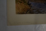 Aquarelle réprésentant la Vienne à Confolens / Avril 1911 / 24,7 x 17 cm. André Debergue