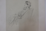 Portrait d’une jeune femme
Portrait of a young woman. Henri Lehmann (1814-1882)

