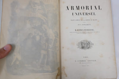 Armorial universel précédé d'un traité complet de la science du blason et suivi d'un supplément
