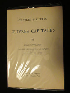 OEUVRES CAPITALES . TOME III . ESSAIS LITTERAIRES . PROLOGUE D UN ESSAI SUR LA CRITIQUE . IRONIE ET POESIE . LES AMANTS DE VENISE . BONS ET MAUVAIS MAITRES .
