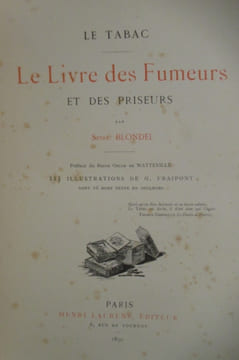 Le Tabac. LE LIVRE DES FUMEURS et des priseurs.. Spire Blondel / G. Fraipont (illustrations)