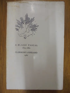 Le troisième centenaire de la mort de Blaise Pascal.