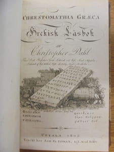 Chrestomatica graeca. Grekisk läsbok.