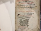 Grand dictionnaire françois et latin. Enrichi des meilleures façons de parler en l'une et l'autre langue ; avec des notes de critique et de ...