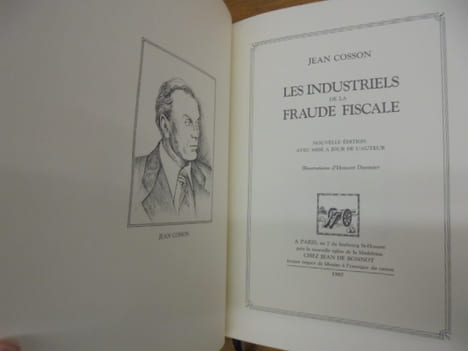 Les industriels de la fraude fiscale. Nouvelle édition mise à jour.. Cosson Jean. Illustrations de Honoré Daumier.