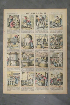 L'HISTOIRE DU SUCRE.. Série Encyclopédique GLUCQ des Leçons de Choses Illustrées.