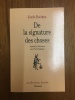 De la signature des choses. Jacob Boehme