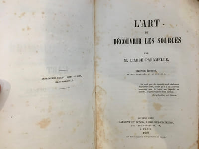 L'art de découvrir les sources