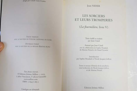 Les sorciers et leurs tromperies : (La fourmilière, livre V). Jean Nider, Sophie Houdard, Maxime Préaud, Jean Céard