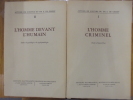 AUTOUR DE L'OEUVRE DU DR E. DE GREEFF en 2 tomes . Collectif 