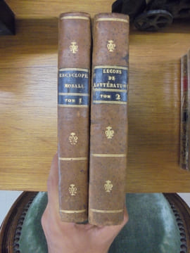 ENCYCLOPEDIE MORALE ou CHOIX DES ESSAIS du SPECTATEUR , DU BABILLARD ET DU TUTEUR. TOME I et LECONS ANGLAISES DE LITTERATURE ET DE MORALE. TOME II. ...