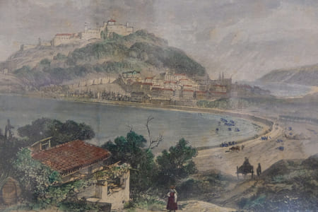 Puerto et cuidad de San Sébastian.
Port et ville de saint Sébastien.