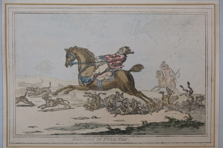 Hounds in full cry / Chien de chasse en plein cri