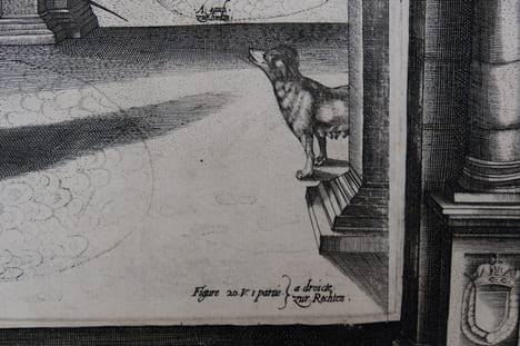 Gravure de la série : L'instruction du Roy en l'exercice de monter à cheval.. Pluvinel Antoine de (1552-1620)