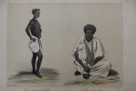 Peuple de la Sénégambie . Lithographie d'après Mr Raffenel