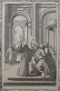 Saint Benoît guérissant d'un soufflet un religieux possédé par le démon. Sébastien Leclerc (1637-1714)
