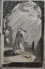 Saint Benoît ayant la vision de l'âme de Saint Germain de Capoue enlevé au ciel par des anges et du monde entier dans un seul rayon de soleil.. ...