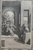 Saint Benoît fait reculer du geste un faux roi envoyé par le Roi Totila pour éprouver ses facultés de divination. Sébastien Leclerc (1637-1714)