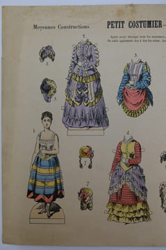 Petit costumier - Poupées à habiller. Imagerie d'Epinal Pellerin et Cie