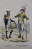 Tambour, infanterie de ligne
Tambour-major des grenadiers à pied, garde impérial. Hippolyte Bellangé (1800-1866)