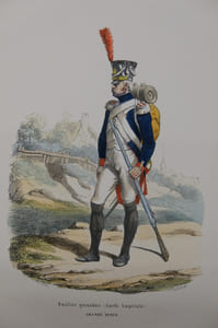 Fusilier grenadier, garde impérial en grande tenue