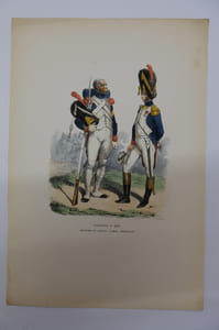 Grenadiers à pied, officier et soldat, garde impérial