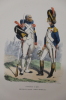 Grenadiers à pied, officier et soldat, garde impérial. Hippolyte Bellangé (1800-1866)