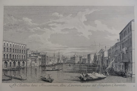 Vue du palais Foscari jusqu'à l'église de la Charité