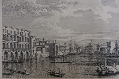 Vue du palais Foscari jusqu'à l'église de la Charité