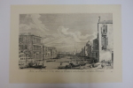Vue sur le Grand Canal depuis la rue San Vitus.. Antonio Visentini (1688-1782)