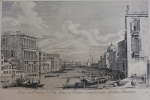 Vue sur le Grand Canal depuis la rue San Vitus.. Antonio Visentini (1688-1782)