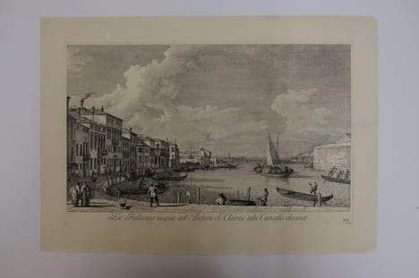 Ex fullonio usque ad Aedem S.Clarae ubi Canalis desinit. Antonio Visentini (1688-1782)