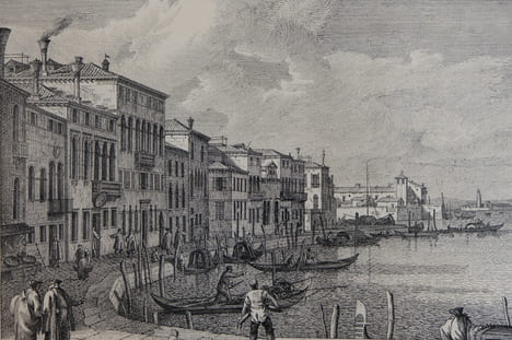 Ex fullonio usque ad Aedem S.Clarae ubi Canalis desinit. Antonio Visentini (1688-1782)