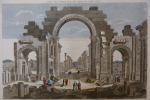 Vue des ruines de Palmire en Asie (Syrie). Inconnu