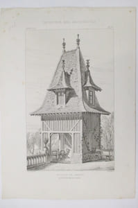 MONITEUR DES ARCHITECTES. PAVILLON DE JARDIN AUX ENVIRON DE PARIS.