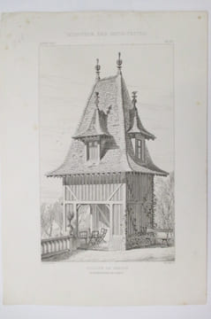 MONITEUR DES ARCHITECTES. PAVILLON DE JARDIN AUX ENVIRON DE PARIS. . Alice Sulpis