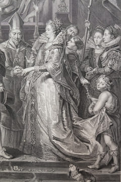 Le mariage de la Reine.. Antoine Trouvain (1640-1707)