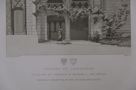 Moniteur des Architectes : Château de Chateaudun. Inconnu