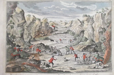 REPRESENTATION D'UNE CHASSE D'OURS. 